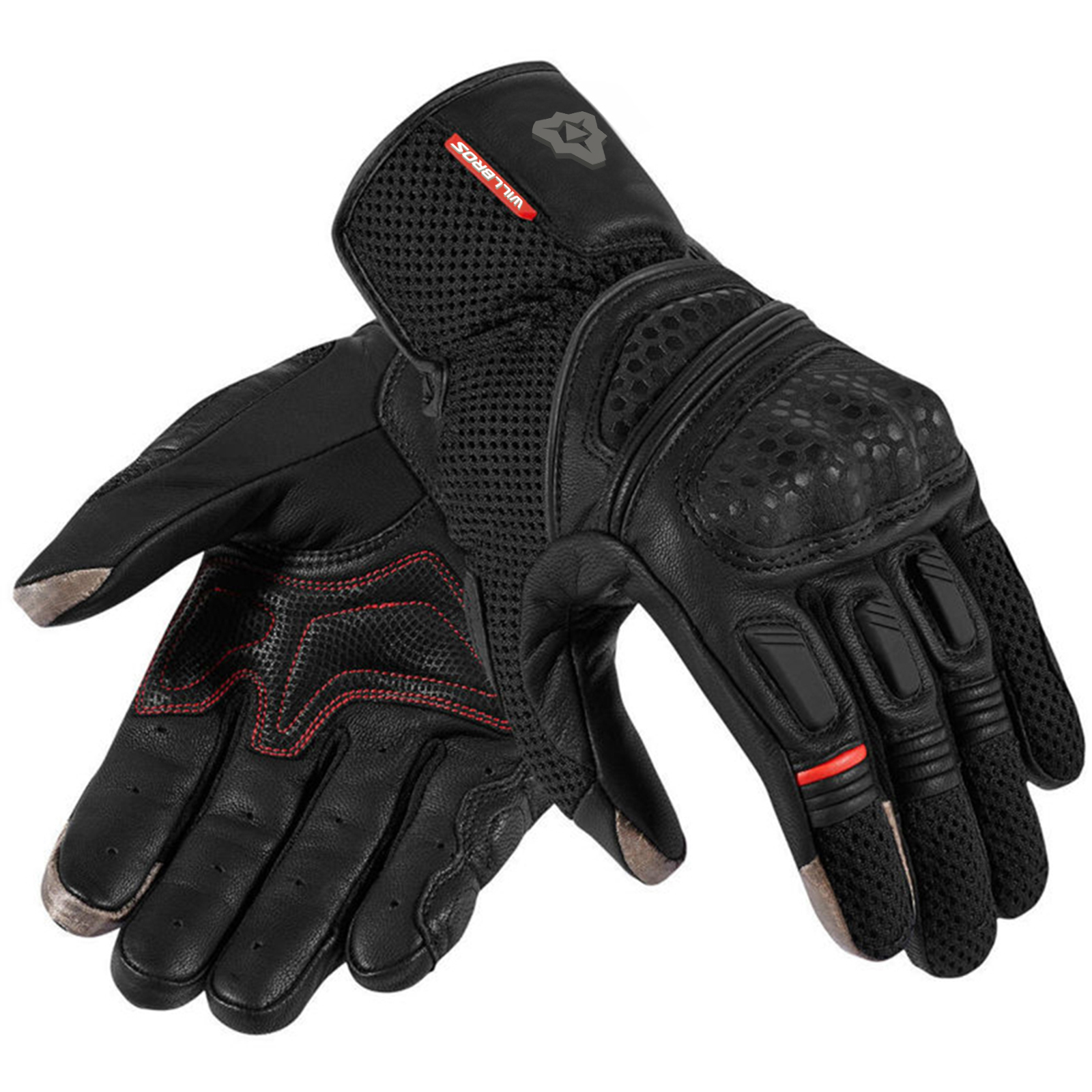 Motorcycle Gear Alpinestar - Motorcycle Leather Gloves Black Touch Screen