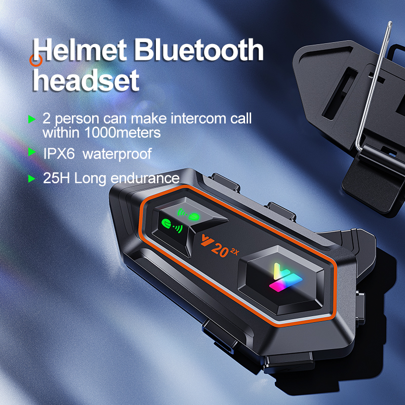 Intercom Headset Helmet - Y20 2X Motorcycle Helmet Intercom Headset