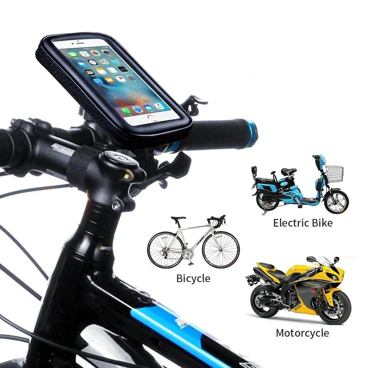 Motorcycle Gear Backpack - Waterproof Bicycle Phone Holder Motorcycle Bike