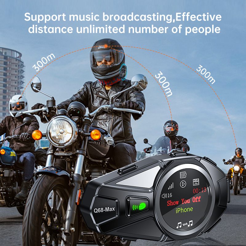 Q68 Max Motorcycle Intercom He - Intercom Headset Helmet 리뷰 및 가격