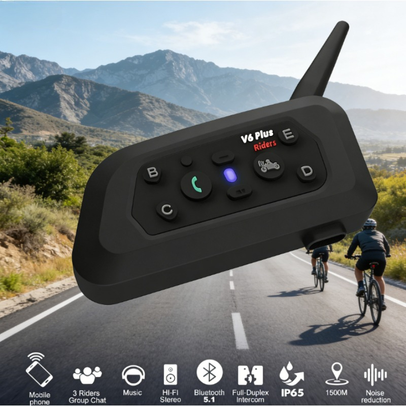 V6 PRO+ 6 Riders Waterproof Mo - Intercom Headset Helmet 리뷰 및 가격