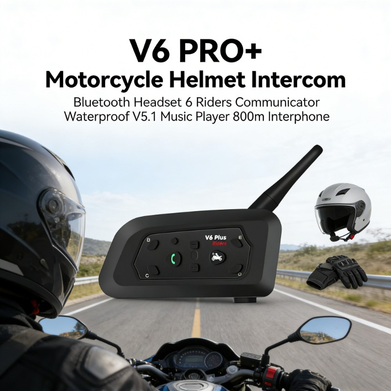 V6 PRO+ 6 Riders Waterproof Mo - Intercom Headset Helmet 리뷰 및 가격