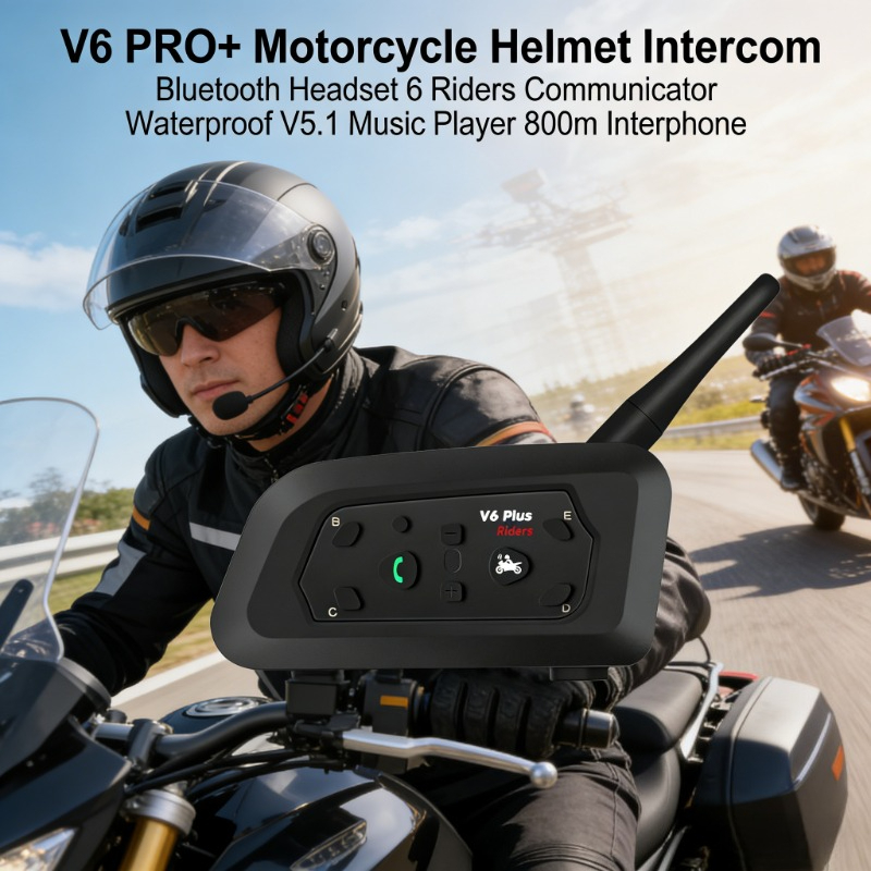 V6 PRO+ Motorcycle Intercom BT - Intercom Headset Helmet 리뷰 및 가격