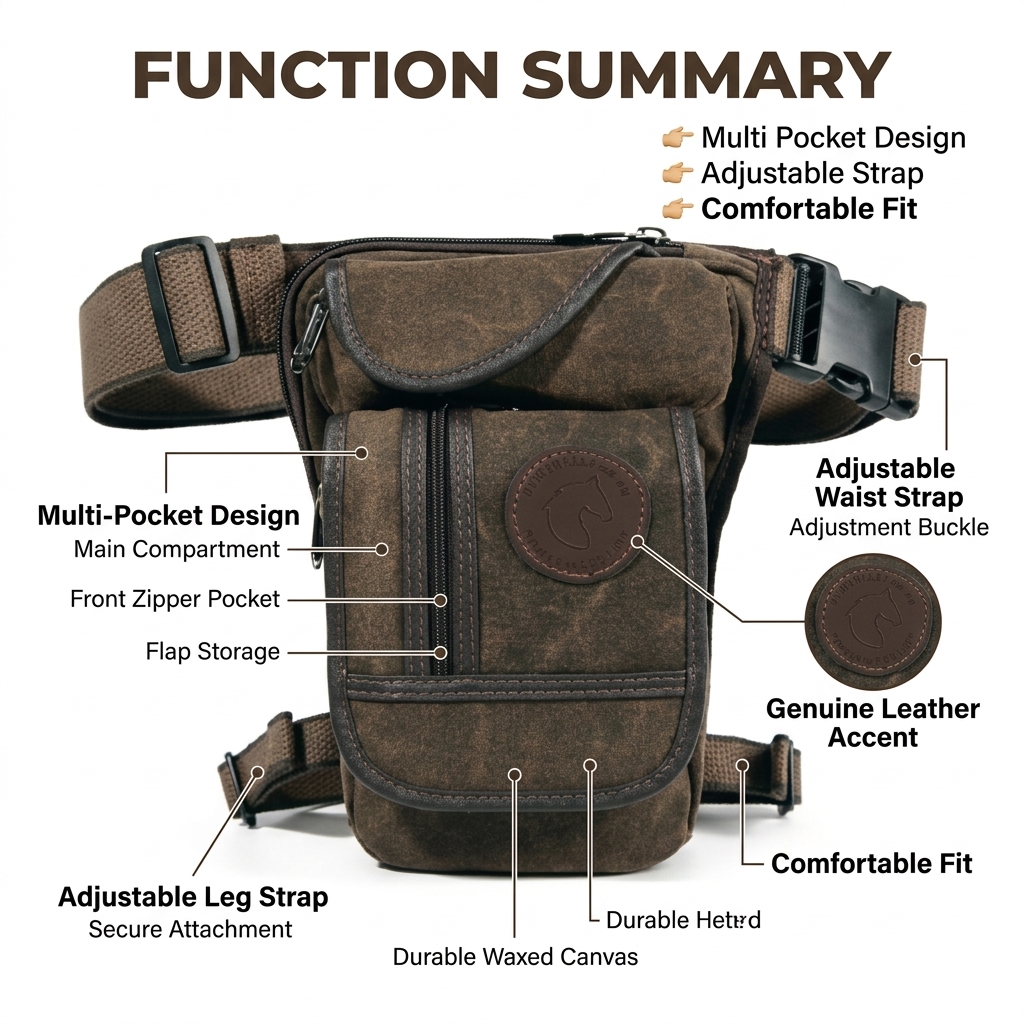 Motorcycle Drop Leg Bag Men Ca - Motorcycle Gear Backpack 리뷰 및 가격
